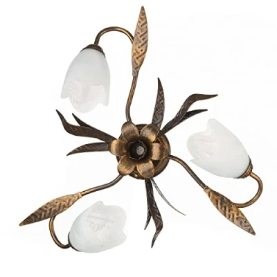 Afbeelding van Plafondlamp Sonia 3 lamps, brons