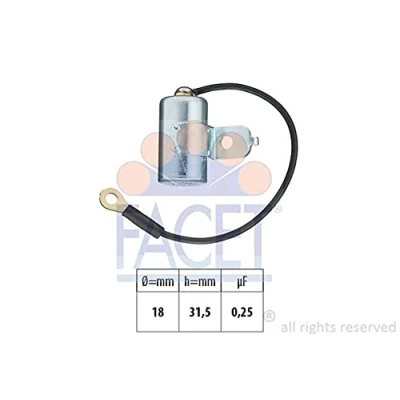 Afbeelding van FACET 0.0397 Condensator, ontstekingssysteem Made in Italy OE Equivalent