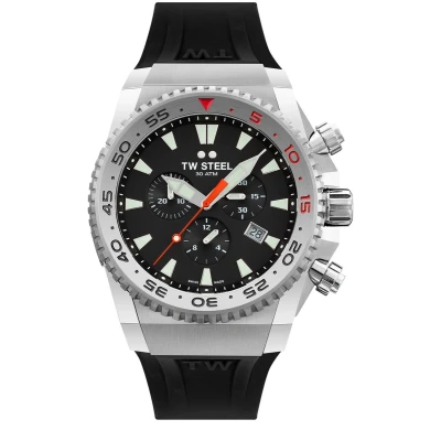 Afbeelding van TW Steel heren Ace Diver Limited horloge TWACE400 in de kleur Zilver