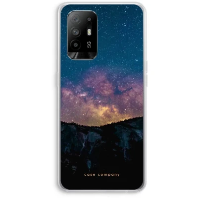 Afbeelding van Case Company® hoesje geschikt voor Oppo A94 5G Travel to space Soft Cover Telefoonhoesje Bescherming aan alle Kanten en Schermrand