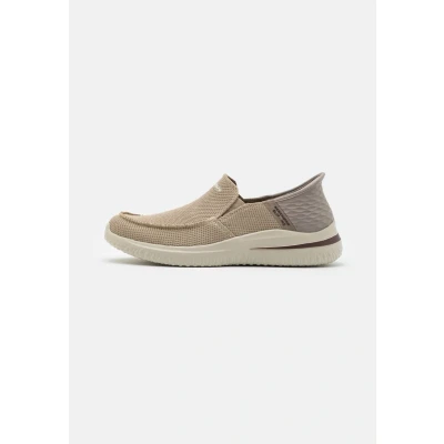 Afbeelding van Skechers Delson 3.0 Cabrino herenschoenen, gebreide taupe, 40 EU, Taupe gebreid