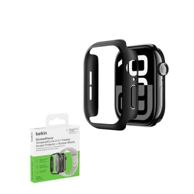 Afbeelding van BELKIN TemperedCurve Bumper Screen Protection Series 10 BLK 46mm