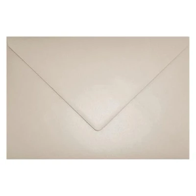Afbeelding van Netuno Parelmoeren zandenveloppen, 25 stuks, DIN C5162 x 229 mm Aster metallic met puntige klep parelmoer glanzend grote enveloppen voor bruiloftsuitnodigingen, bedankkaarten