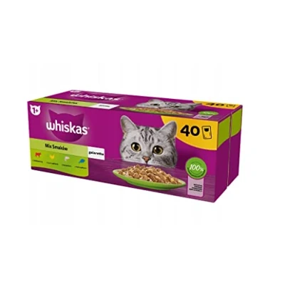 Afbeelding van WHISKAS Mix Favourites in jelly nat kattenvoer 40x85 g