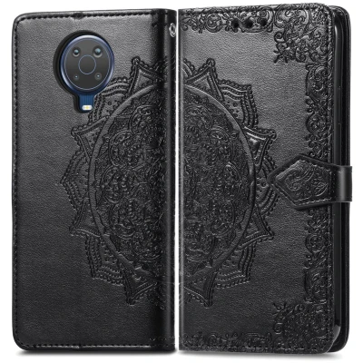 Afbeelding van iMoshion Hoesje Geschikt voor Nokia G20 / G10 Met Pasjeshouder Mandala Bookcase Zwart