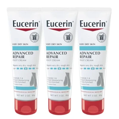 Afbeelding van Eucerin Advanced Repair Light Feel Voetcrème, 85 g, 3 Stuk