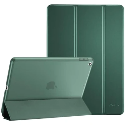 Afbeelding van ProCase beschermhoes voor iPad 9.7, 6, 5, model A1822 A1823 A1893 A1954, 2018, 2017, nachtgroen