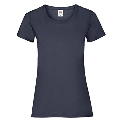 Afbeelding van Fruit of the Loom, Lady Fit T shirt &quot;Valueweight Tee&quot;, Donkerblauw