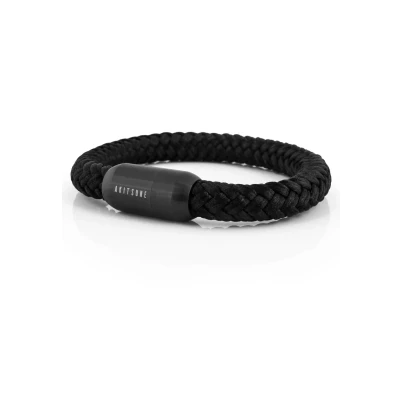 Afbeelding van Akitsune Portus Segeltau Armband, Heren, Maat: 19cm, Schwarz