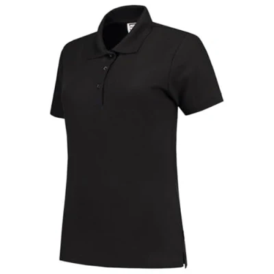 Afbeelding van Tricorp Dames Poloshirt Casual 201006 180gr Slim Fit Zwart Maat XL