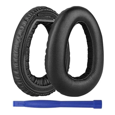 Afbeelding van Aiivioll PXC 550 vervangende oorkussens / van traagschuim eiwitleer compatibel met Sennheiser II MB 660 Series draadloze hoofdtelefoon (zwart)