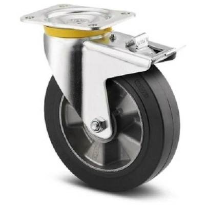 Image de TENTE 4687 IEP 250 P63 roulette pivotante aluminium/caoutchouc avec frein mm max. 500 kg 00803922US