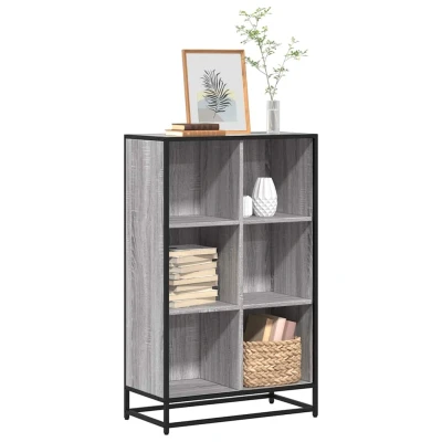 Afbeelding van vidaXL Boekenkast 65,5x33x107,5cm bewerkt hout grijs sonoma eikenkleur