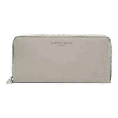 Afbeelding van LIEBESKIND BERLIN Leren Portemonnee Sky Sheep Natural Gigi Wallet Steel Grijs