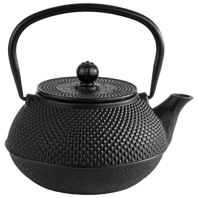 Afbeelding van APS 10995 Asia Gietijzeren theepot met theezeef en afneembaar deksel, 0,8 liter