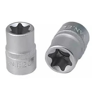 Afbeelding van KS TOOLS 911.4336 Steeksleutelelement DIN 3120, ISO 1174 E14 Chroom vanadium staal Buiten Torx, E profiel gekarteld