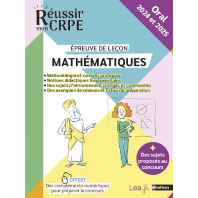 Afbeelding van Epreuve orale leþon mathematiques crpe 2024 2025