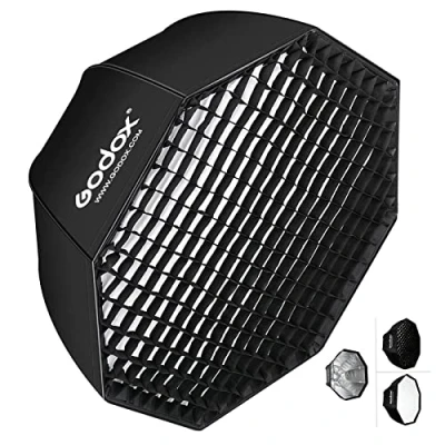 Afbeelding van Andoer GODOX SB UE draagbare achthoekige honingraat lichtbak met Bowens houder, 80 cm
