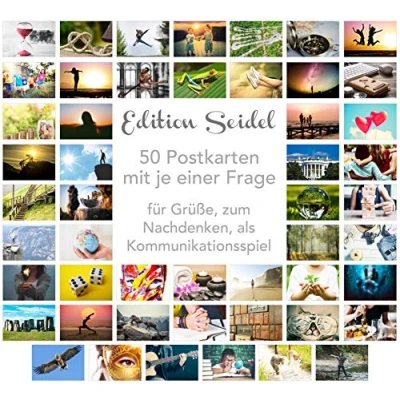 Afbeelding van Edition Seidel Hoogwaardige ansichtkaarten, 50 stuks, voor communicatietraining, gesprekken, coaching tools, kaarten, landschappen, sentimentkaarten, zelfaandacht, spreuken