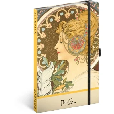 Afbeelding van Alphonse Mucha Notitieboek A5 Feather