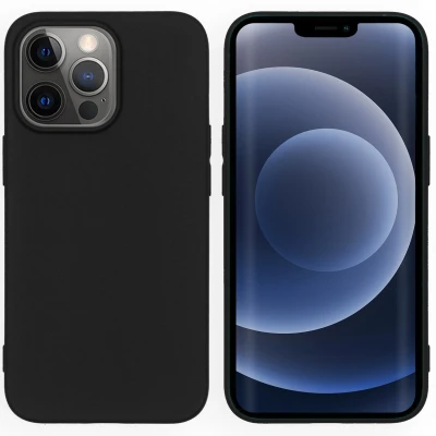 Afbeelding van iMoshion hoesje Geschikt voor iPhone 13 Pro Siliconen Design Zwart / Sarcasm
