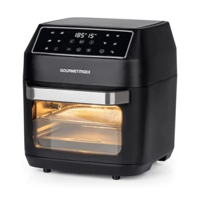 Afbeelding van GOURMETmaxx Heteluchtoven Digitaal 12l Zwart