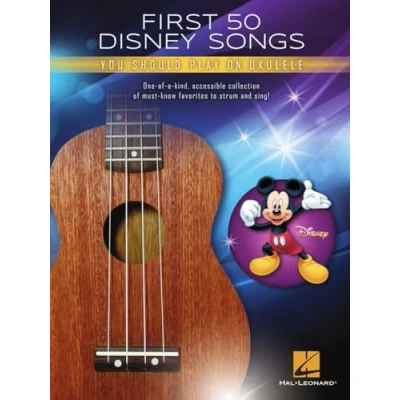 Afbeelding van First 50 Disney Songs You Should Play on Ukulele Songbook