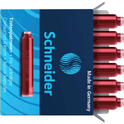 Afbeelding van Schneider inktpatroon 6 stuks rood S 6602