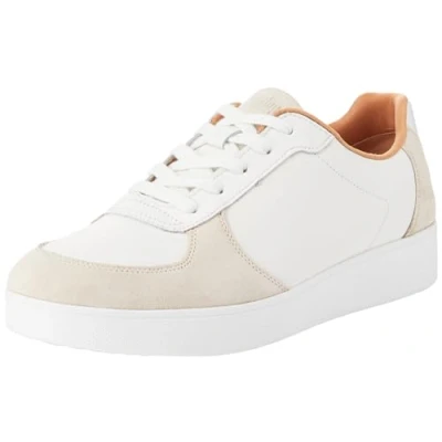 Afbeelding van Fitflop Rally Sneakers laag, Dames, Maat: 36, Urban white/paris grey Leer