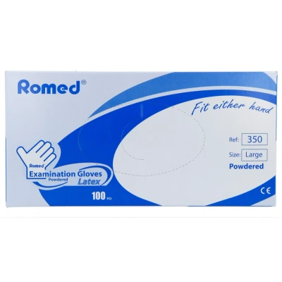 Afbeelding van Romed Latex Handschoenen 100ST