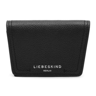 Afbeelding van LIEBESKIND BERLIN Portemonnee Chudy Small Pebble Louisa Purse Black Zwart