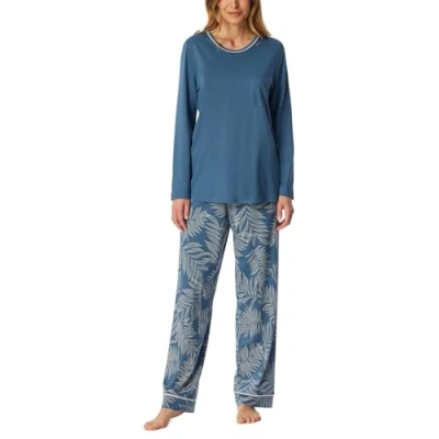 Afbeelding van Schiesser Comfort SET Pyjama, Dames, Maat: 40, Atlantikblau