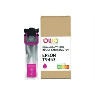 Image de OWA 77 ml magenta compatible boîtier remanufacturé cartouche d&#039;encre (alternative pour : Epson T9453) pour WorkForce Pro WF C5210DW, C5290DW, C5710DWF, C5790DWF, C5790DWF BAM