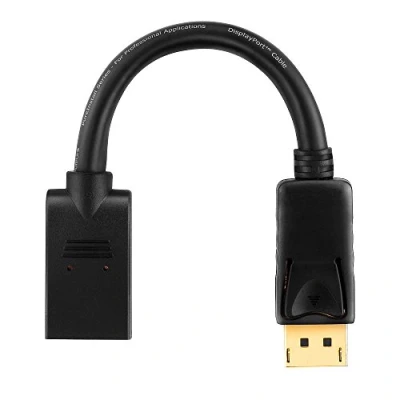 Image de Purelink PureInstall PI175 Rallonge de câble DisplayPort (F) pour (M) 10 cm support 4K noir