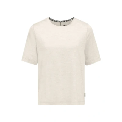 Afbeelding van Jack Wolfskin Travel Sport Tshirt, Dames, Maat: XS, Cotton white heather