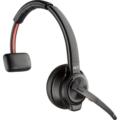 Afbeelding van POLY Savi 8210 UC Headset Draadloos Hoofdband Kantoor/callcenter USB Type C Oplaadhouder Zwart
