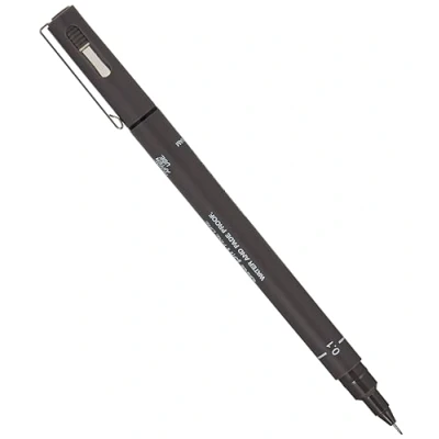 Afbeelding van Fineliner Uni ball Pin 0,1mm donkergrijs