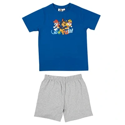 Afbeelding van Paw Patrol Shortama Maat 110/116 Blauw