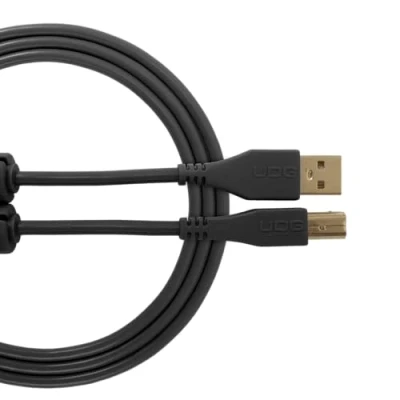 Afbeelding van UDG Ultimate Audio Cable USB 2.0 A B Black Straight 1m (U95001BL) Kabel voor DJs