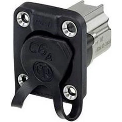 Afbeelding van Neutrik Doorvoer inbouwbus NE8FDX P6 W Bus, inbouw Aantal polen 8P8C Zwart 1 stuk(s)