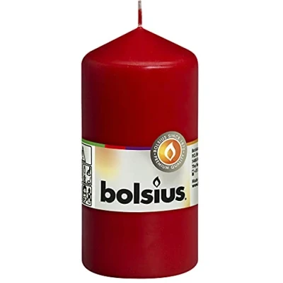 Afbeelding van Bolsius Stompkaars Rood Multi verpakking 10x1ST