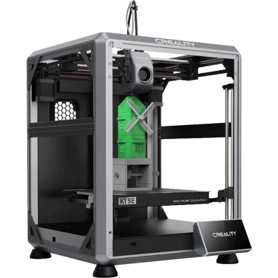 Afbeelding van Creality K1 SE 3D printer, afdruksnelheid 600 mm/s, drie metalen spuitmond, automatisch nivelleren, CoreXY systeem, 4,3 inch kleurentouchscreen, 220*220*250 mm EU stekker