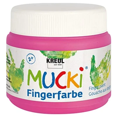 Afbeelding van KREUL Mucki 23127 vingerkleuren pieper, 150 ml, roze