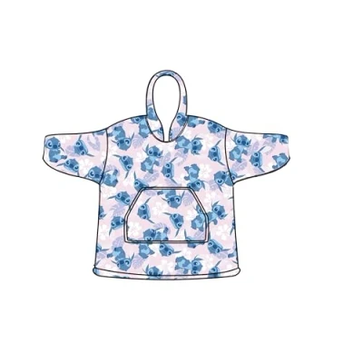Afbeelding van Disney Lilo &amp; Stitch Hoodie Fleece deken, Flower Kind One Size (7 14 jaar) Polyester
