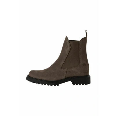 Afbeelding van Tamaris dames Chelsea boot leren laarzen enkellaarzen M2542741 bruin