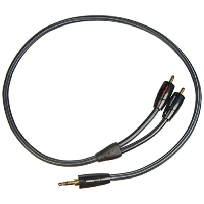 Afbeelding van Audioquest Tower 3.5mm naar 2x RCA Kabel Mini Jack Overgangskabel 0,6m