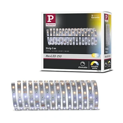 Afbeelding van Paulmann 79863 LED strip Met connector (male) 24 V 5 m Warmwit