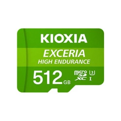 Image de KIOXIA EXCERIA HIGH ENDURANCE Carte mémoire flash (adaptateur microSDXC vers SD inclus(e)) 512 Go A1 / Video Class V30 UHS I U3 Class10
