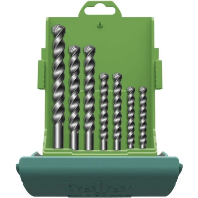 Afbeelding van Heller 3015 18037 5 Carbide Steen spiraalboorset 7 delig 4 mm, 6 8 10 12 mm Cilinderschacht 1 set(s)
