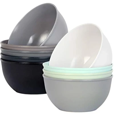 Afbeelding van Youngever Set van 9 kunststof kommen voor kinderen, 300 ml, kleine kommen, Kids Bowls (stadskleur)